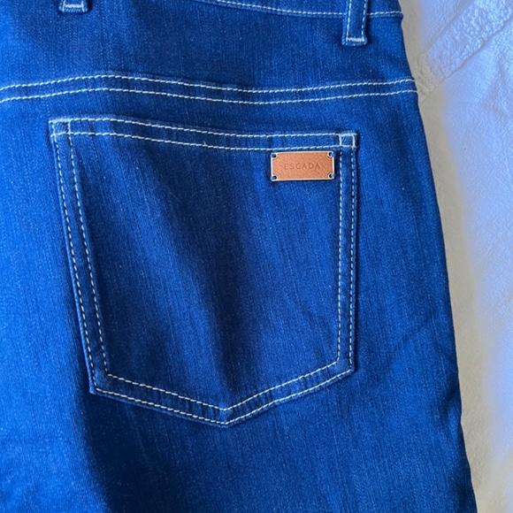 NWT Escada wide legs Pants Denim Sz 40 eu ( sz 10 US) - Picture 7 of 8